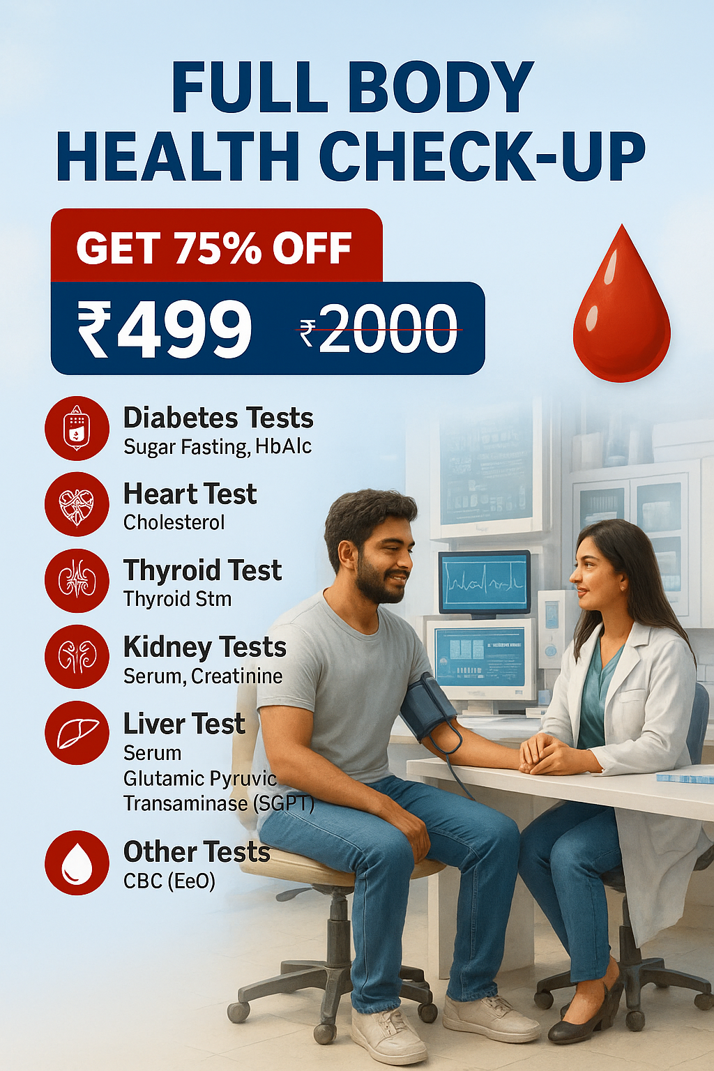 HMD labs Super Saver Health Check Up Package